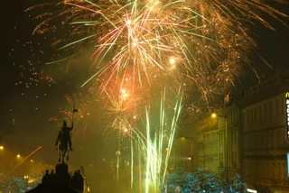 Fireworks at Wenceslas Square / via Raymond Johnston