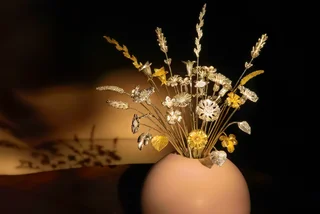 Prague couple’s unusual silver and gold flowers become a blossoming business