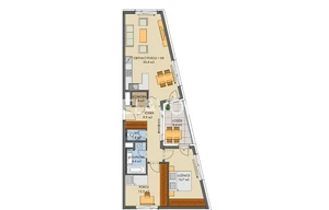 Apartment for sale, 3+kk - 2 bedrooms, 78m<sup>2</sup>