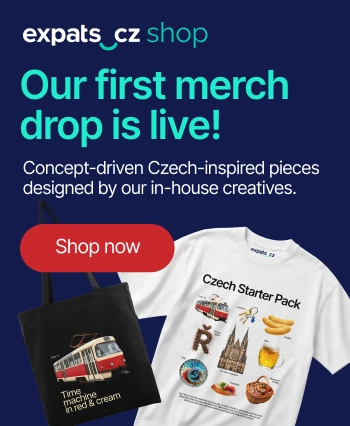 Expats.cz shop - Dark blue merch