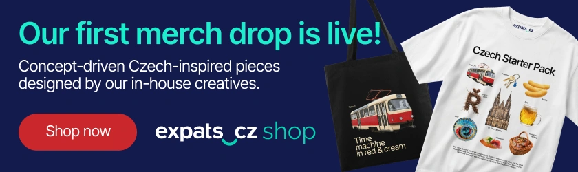 Expats.cz shop - Dark blue merch