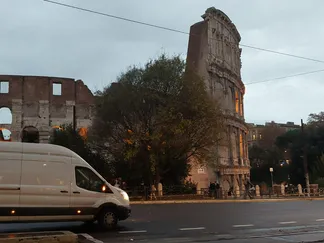 Next to Colosseum in Italy