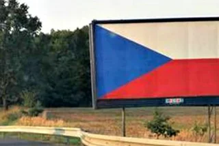 Angry Advertisers Flood Highways with Czech Flag In Protest