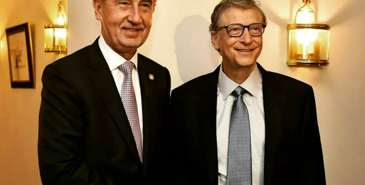 Babiš and Bill Gates via Facebook / Andrej Babiš