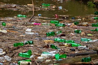 River of plastic waste washes up in Bohemian Switzerland