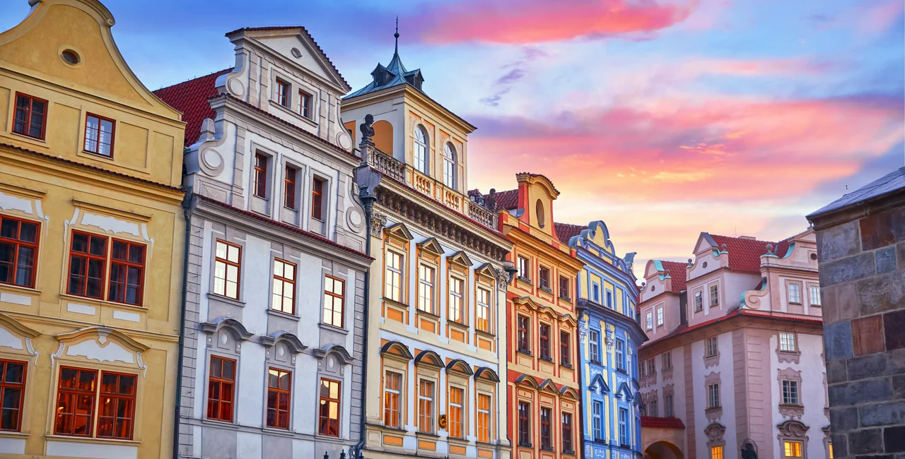 Sunset over Prague's Old Town Square. Photo: iStock / Yasonya