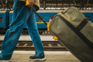Illustrative image of refugee departing Lviv / iStock: