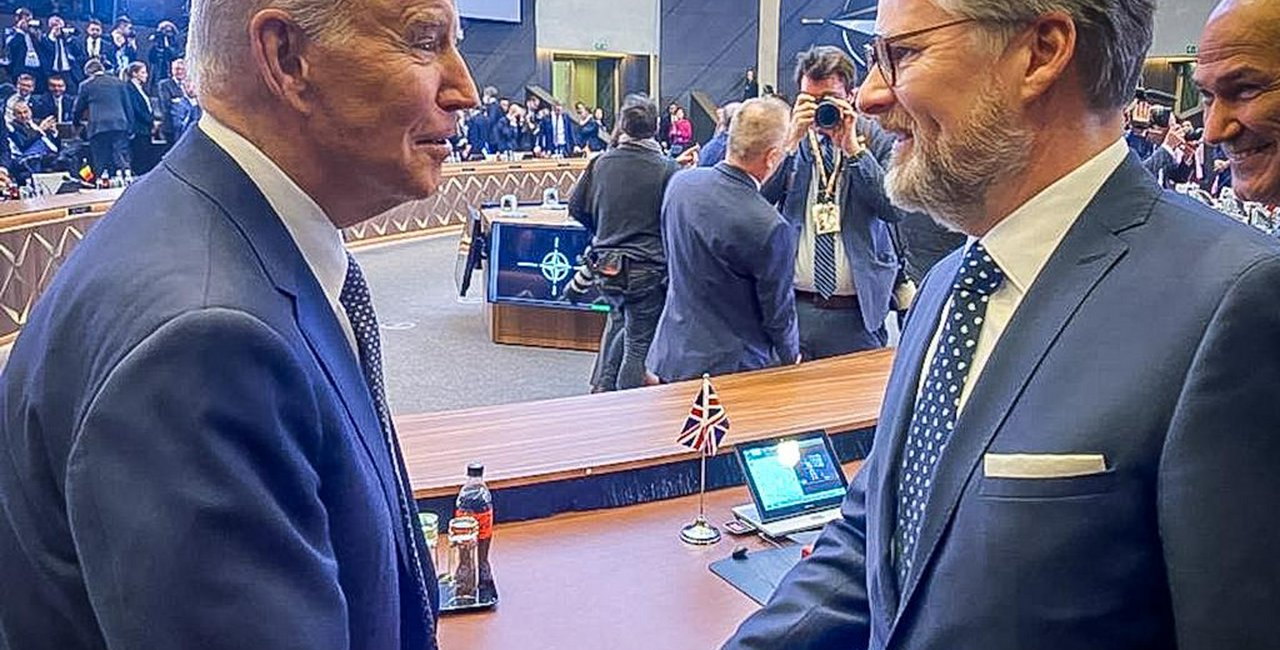 Czech PM Fiala To Meet With President Biden In The US Prague Czech   Czech Prime Minister Petr Fiala Greets Us President Joe Biden At The Nato Summit Xnfaj 