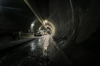 Photo of construction of Metro Line D via DPP.cz