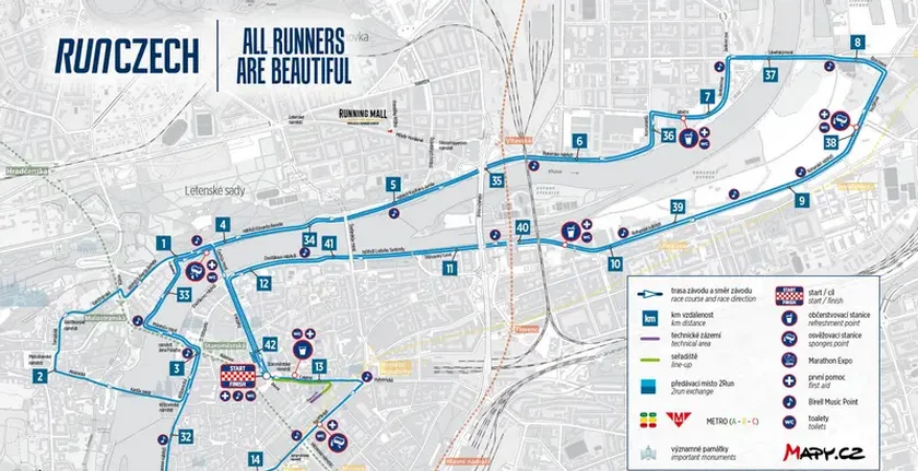 The route map of the 2023 marathon