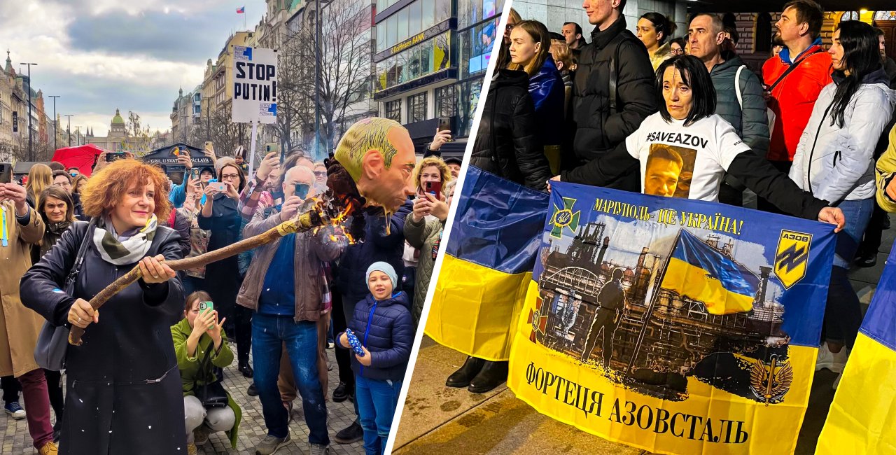 Prague voices defiance amid Russian elections and Mariupol anniversary -  Prague, Czech Republic