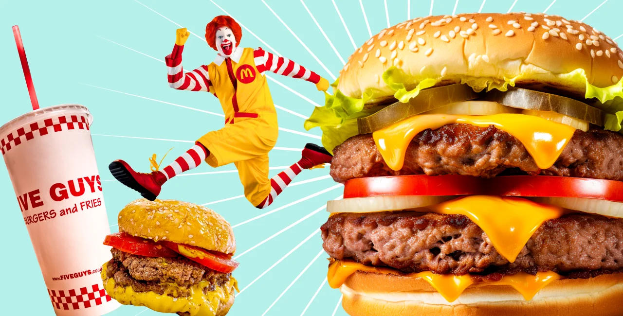 Collage images: GW from Canvalutionaries (Canva)/McDonald's/Five Guys
