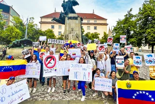 Venezuelans in Prague continue series of protests following disputed election