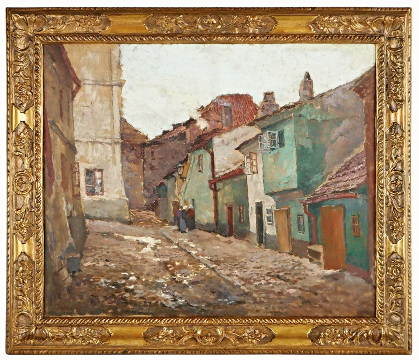 Antonín Slavíček's 1906 painting Golden Lane