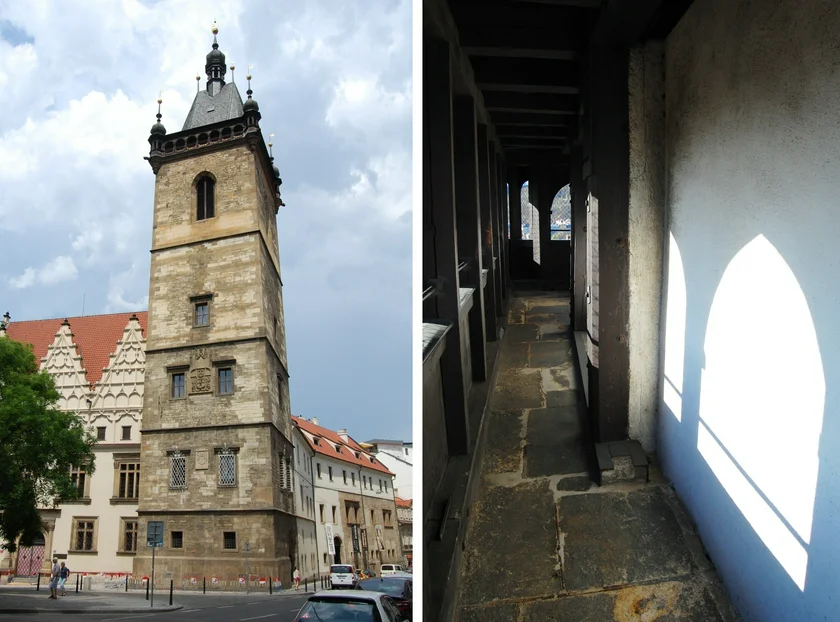 The New Town Hall tower by Novoměstská radnice Praha