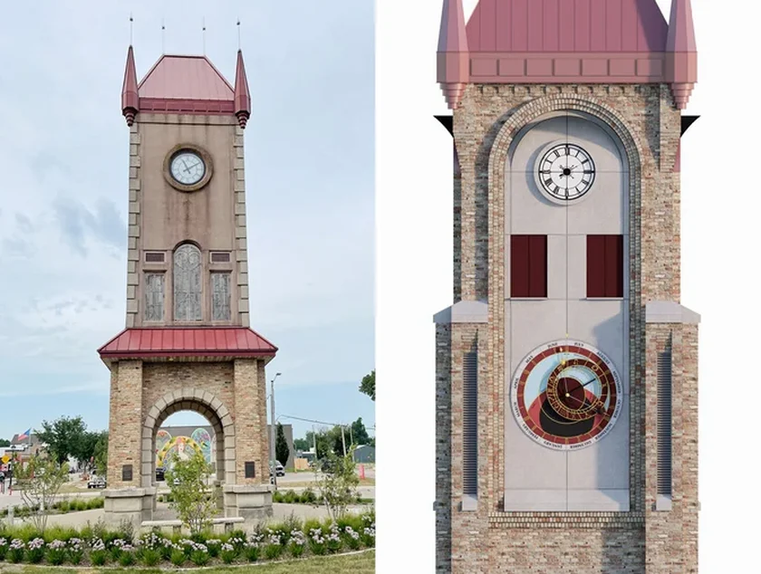 The front part of the tower, displaying the clock. (Photo: Neaumann Monson)