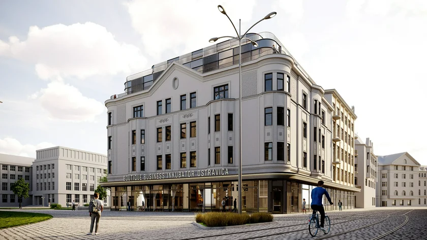 A visualization of Hygge Ostrava, housed in a former department store