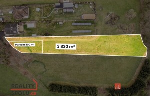 Building plot for sale, 800m<sup>2</sup>