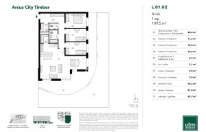 Apartment for sale, 4+kk - 3 bedrooms, 110m<sup>2</sup>