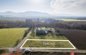 Building plot for sale, 1345m<sup>2</sup>